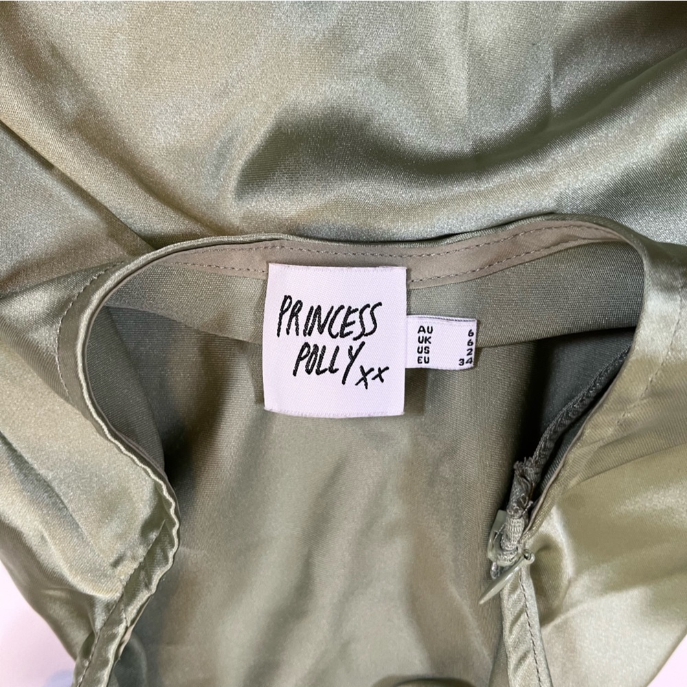 Princess Polly Sage Green Mini Dress - Picture 5 of 8